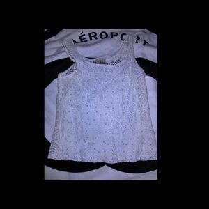 Dressy lace tank top